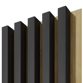 Nástenné lišty na dosku Sada Dub 3D 275 cm 5 ks